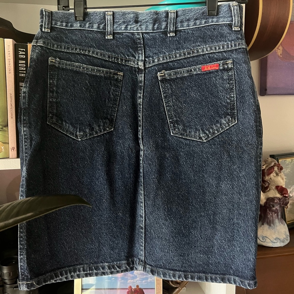 Vintage Bonjour denim skirt Jean skirt